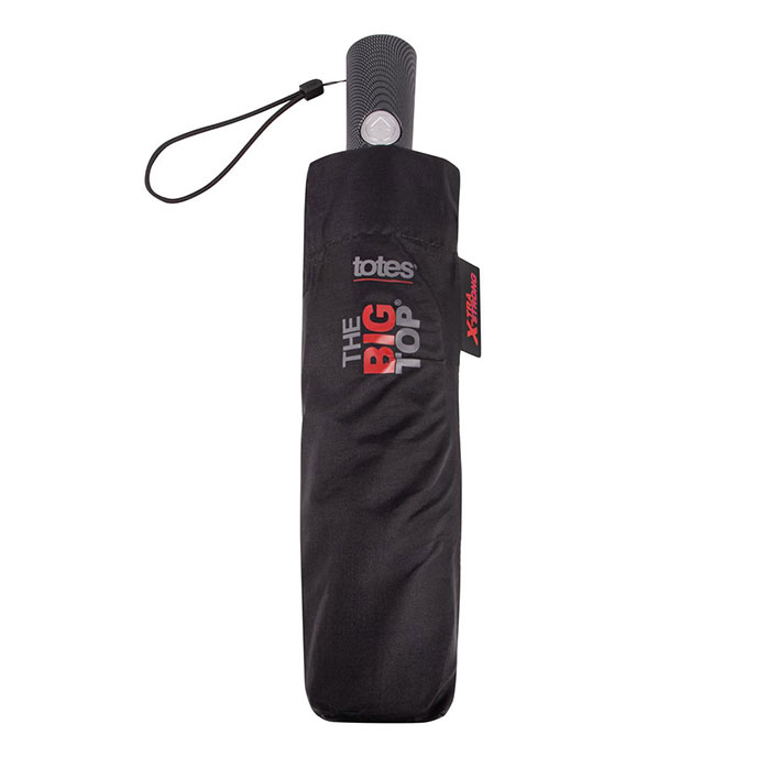 totes®  X-TRA STRONG®  Auto Open/Close Big Top Golf Size Double Canopy Umbrella Black Extra Image 2